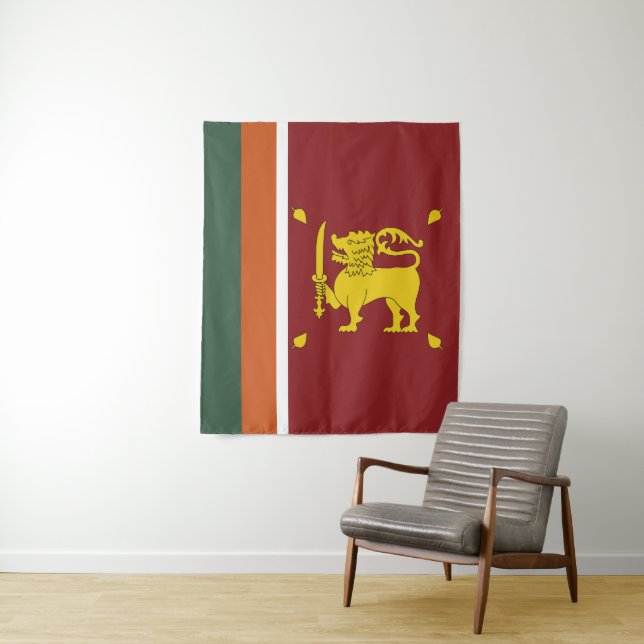 Sri Lanka flag Tapestry (In Situ)