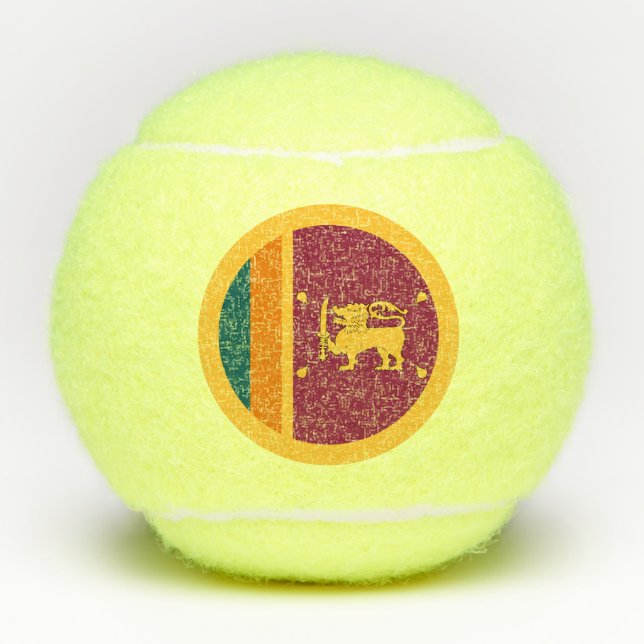 Sri Lanka Flag Tennis Balls (Front)