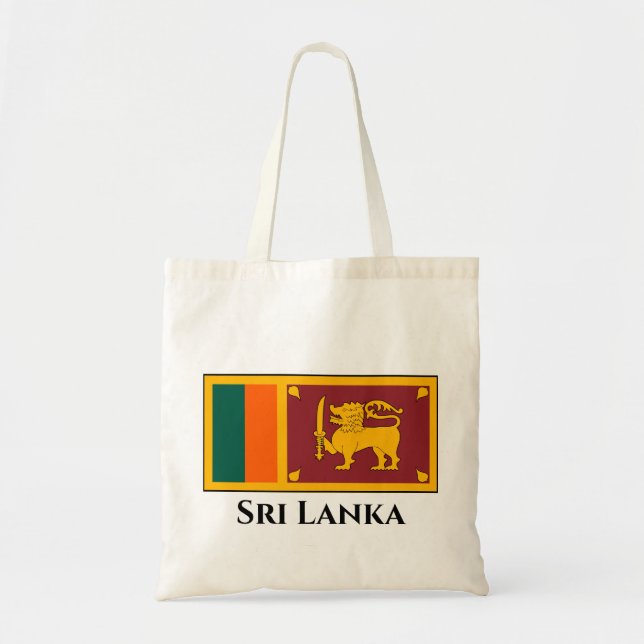 Sri Lanka Flag Tote Bag (Front)
