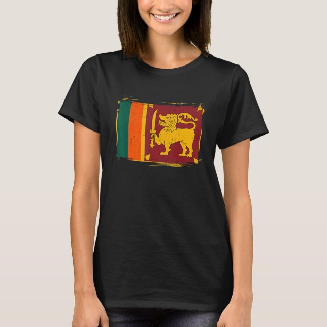 Sri Lanka Flag Women Men Kids T-Shirt (Front)