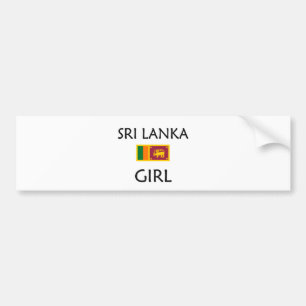 SRI LANKA GIRL BUMPER STICKER