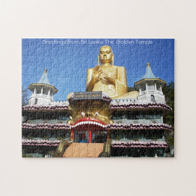 Sri Lanka Golden Temple. Jigsaw Puzzle (Horizontal)