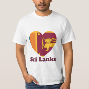 Sri Lanka Heart Flag T-Shirt