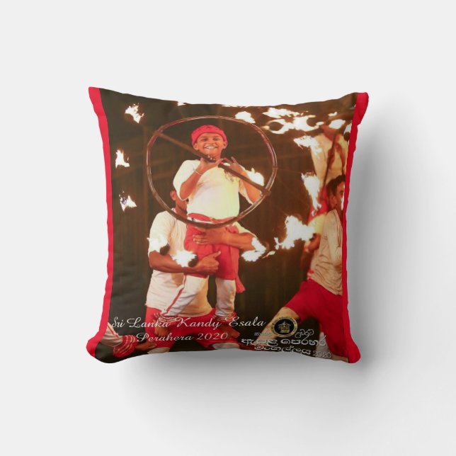 Sri Lanka Kandy Esala Perahera 2020 Cushion (Front)