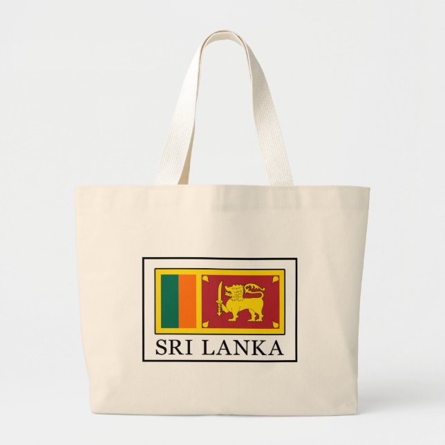 Sri Lanka Large Tote Bag (Front)