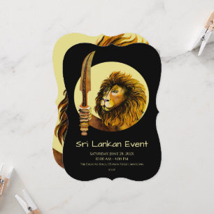 Sri Lanka Lion Invitation