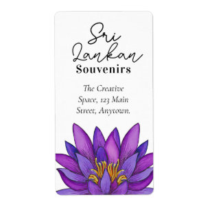 Sri Lanka Lotus Flower Painting