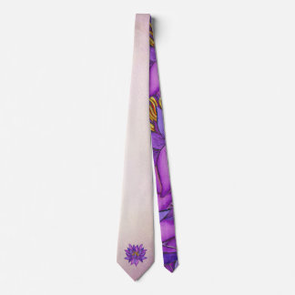 Sri Lanka Lotus Flower Painting Tie