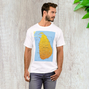 Sri Lanka Map T-Shirt