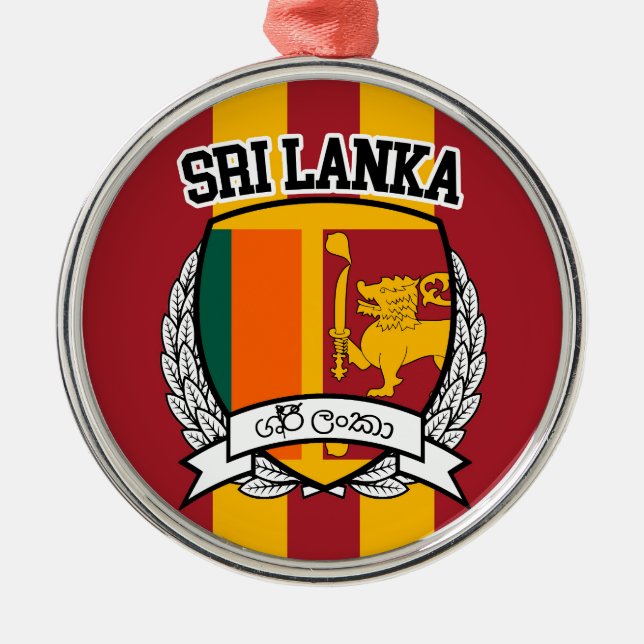 Sri Lanka Metal Ornament (Front)
