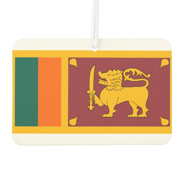 Sri Lanka National World Flag Car Air Freshener (Back)