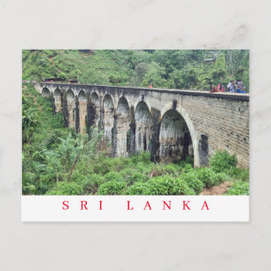 Sri Lanka Nine Arches Bridge view postcard