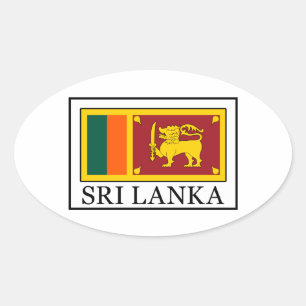 Sri Lanka Oval Sticker