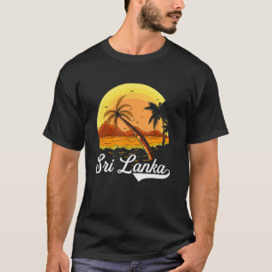 Sri Lanka Palm Tree Ocean Summer Vacation Sri Lank T-Shirt