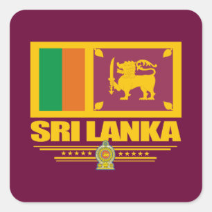 Sri Lanka Pride Square Sticker