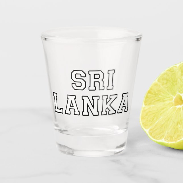 Sri Lanka Shot Glass (Front)