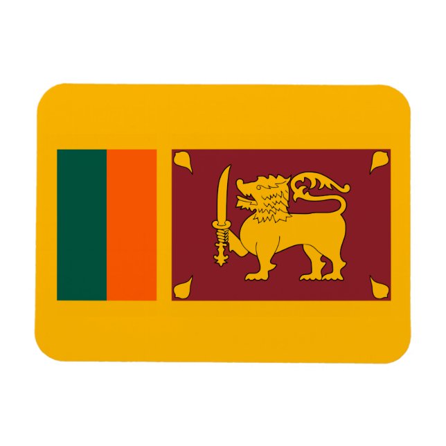 Sri Lanka – Sri Lankan Flag Magnet (Horizontal)