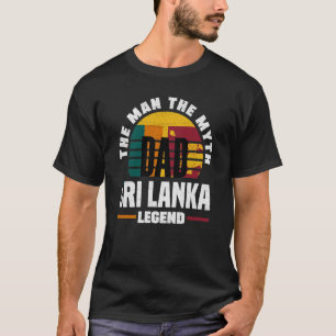 Sri Lanka Sri Lankan Sri Lanka Flag Fathers Day T-Shirt