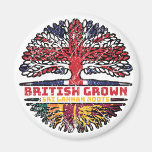 Sri Lanka Sri Lankan Uk United Kingdom British Magnet