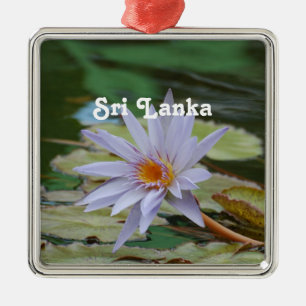 Sri Lanka Water Lily Metal Tree Decoration