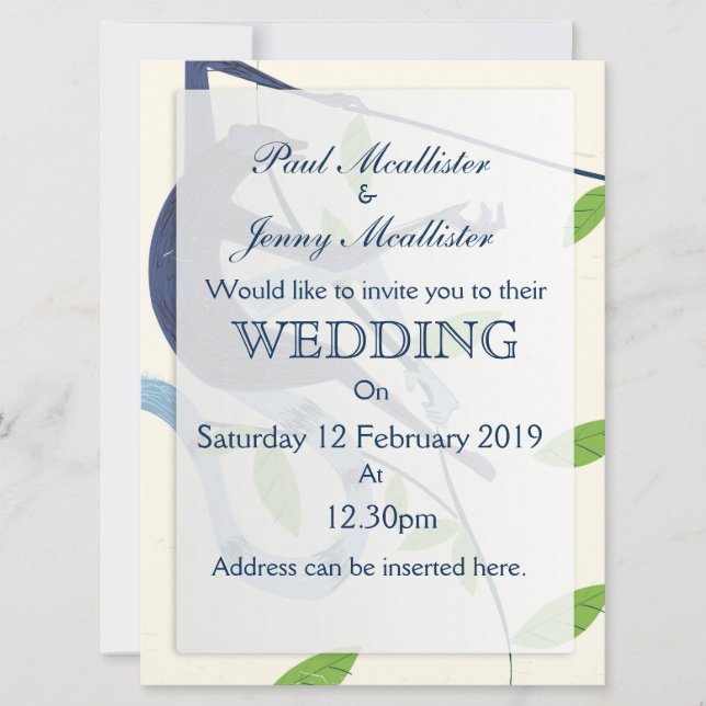 Sri Lanka Wedding invite (Front)