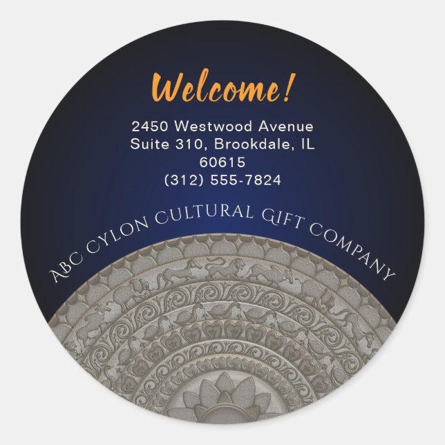 Sri Lanka Welcome  Classic Round Sticker (Front)
