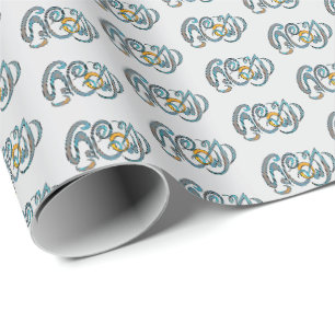 Sri Lanka Wording hand-painted typography Wrapping Paper