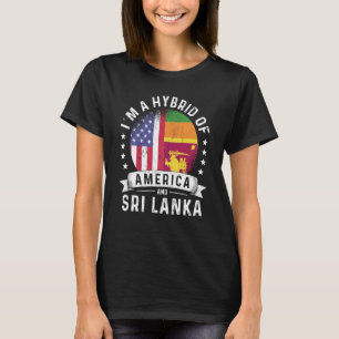 Sri Lankan American Patriot Grown Flag Humour T-Shirt