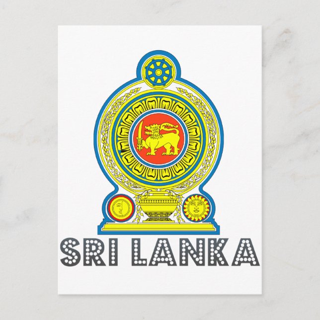 Sri Lankan Emblem Postcard (Front)