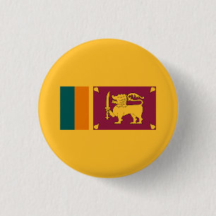 Sri Lankan Flag, Flag of Sri Lanka 3 Cm Round Badge