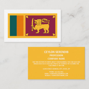 Sri Lankan Flag, Flag of Sri Lanka Business Card