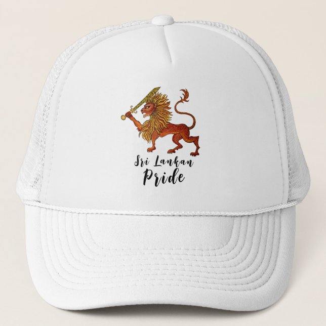 Sri Lankan flag lion Trucker Hat (Front)