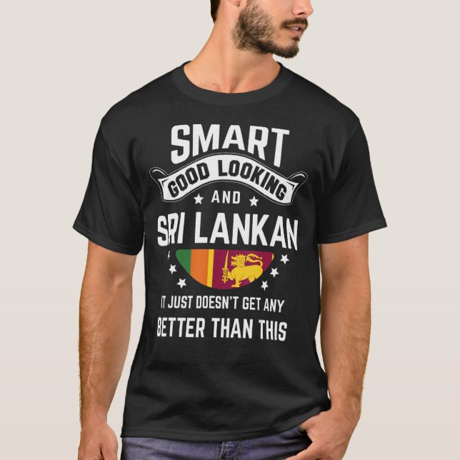 Sri Lankan Flag Native Pride  Sri Lanka Roots T-Shirt (Front)
