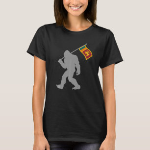 Sri Lankan Flag On Sri Lanka Flag T-Shirt