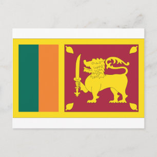 Sri Lankan Flag Postcard