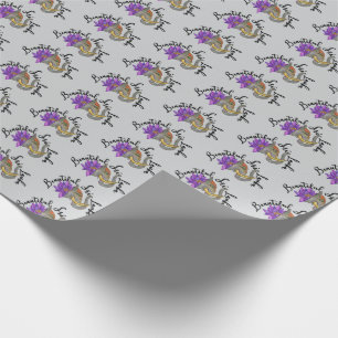 Sri Lankan Gifts with Elephant and Lotus Wrapping Paper
