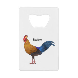 Sri Lankan junglefowl bird cartoon illustration