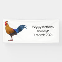 Sri Lankan junglefowl bird cartoon illustration 