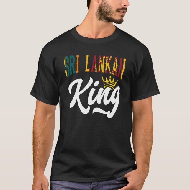 Sri Lankan King Sri Lanka Sri Lankan Sri Lanka Fla T-Shirt (Front)