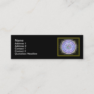 Sri Yantra13 Skinny 3"x1" Business Card
