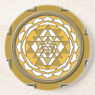 Sri Yantra Bronze Coaster