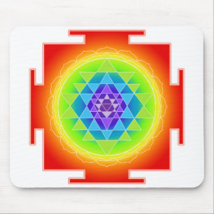 Sri Yantra/Chakra/Rainbow Mouse Pad