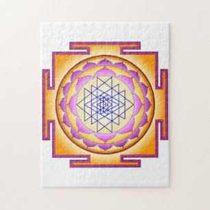Sri Yantra Chakra Shiva Shakti Navayoni Goddess Jigsaw Puzzle