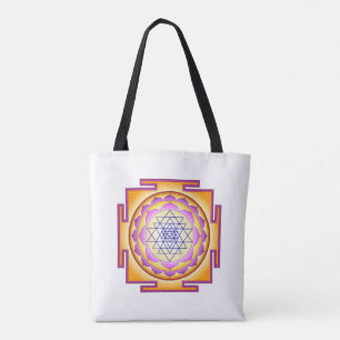 Sri Yantra Chakra Shiva Shakti Navayoni Goddess Tote Bag