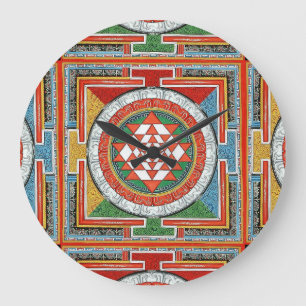 Sri Yantra Clock! Large Clock