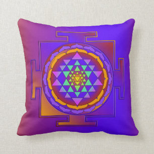 SRI YANTRA full coloured + your ideas Cushion