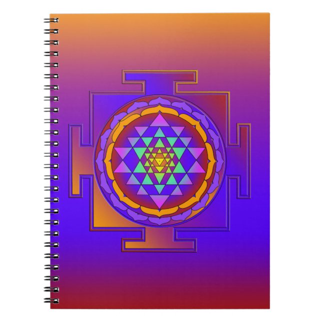 SRI YANTRA full coloured + your ideas Notebook (Front)