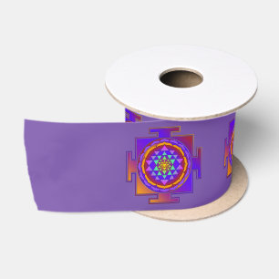 SRI YANTRA full coloured + your ideas Satin Ribbon