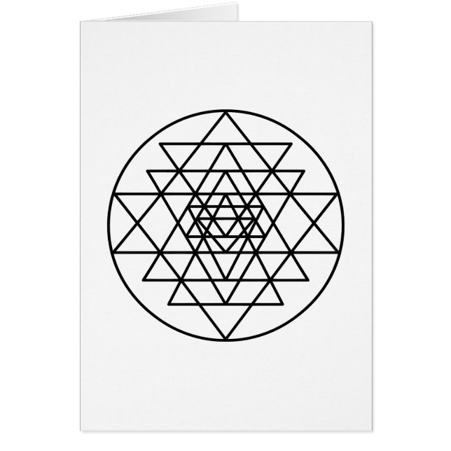 Sri Yantra Greeting Card (Front)