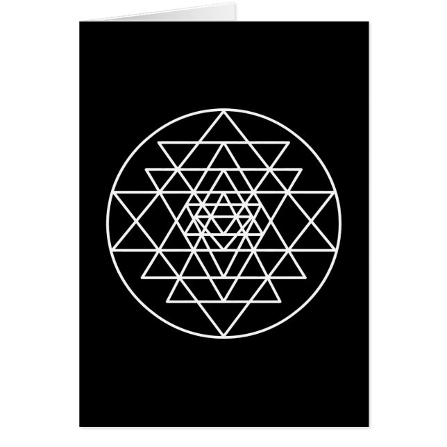 Sri Yantra Greeting Card (Front)